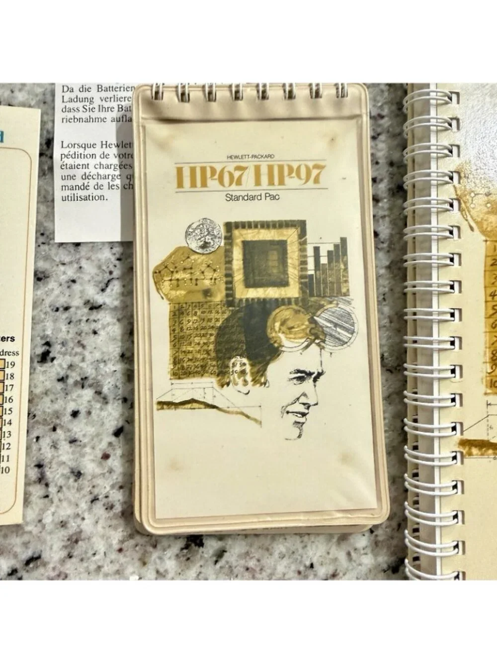 Vtg HP-67 Hewlett Packard Programmable Calculator Magnetic Cards Manuals Box